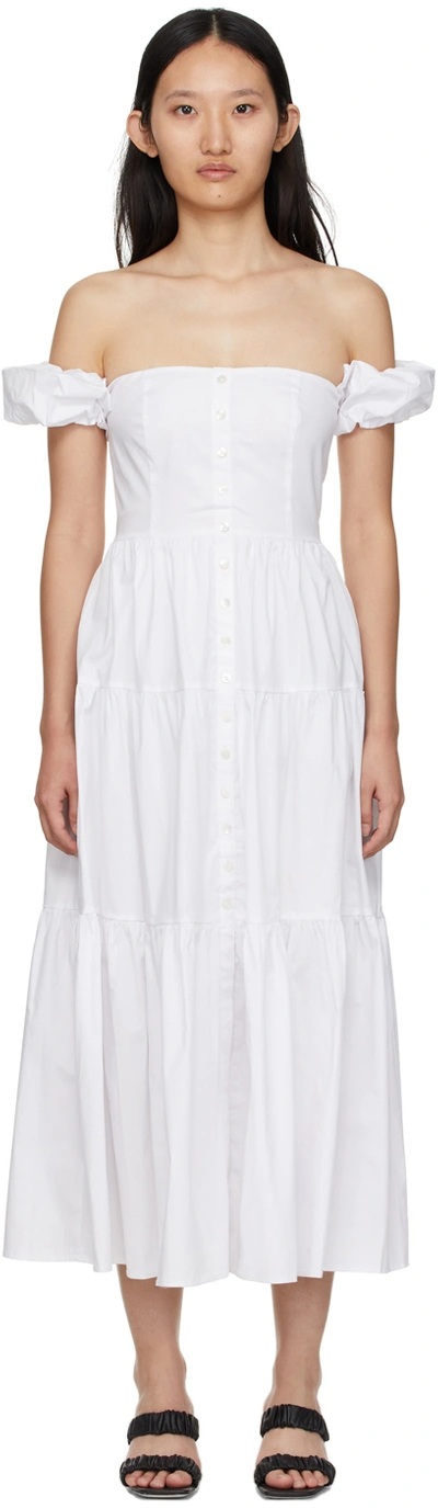 Shop Staud White Elio Dress
