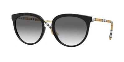 Shop Burberry Grey Gradient Phantos Ladies Sunglasses Be4316f 385311 57 In Black / Grey