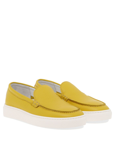 Shop Doucal's Women's Yellow Other Materials Loafers
