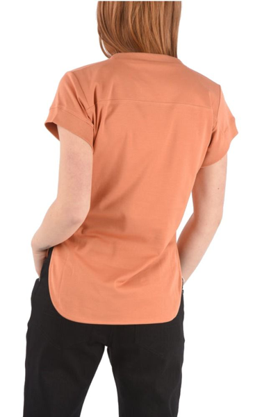 Shop Chloé Women's Orange Cotton T-shirt