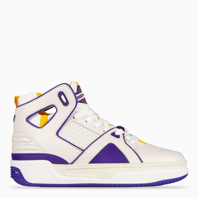 Shop Just Don White/purple Basketball Jd1 Sneakers