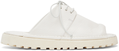 Shop Marsèll White Sanpomice Sandals In Optical White