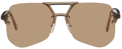 Shop Grey Ant Brown Yesway Sunglasses In Nude