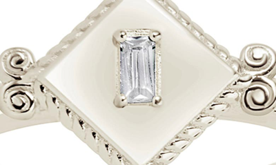 Shop Sterling Forever Artemisia Cubic Zirconia Ring In Silver