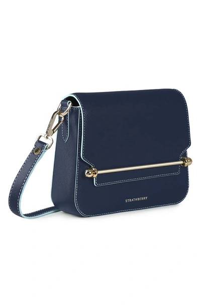 Strathberry - East/West - Crossbody Leather Handbag - Navy