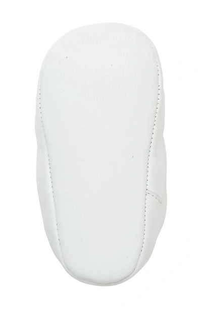 Shop Fendi Ff Logo Lace-up Sneaker Crib Shoe In White