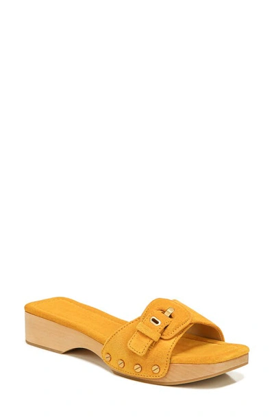 Shop Veronica Beard Davina Slide Sandal In Saffron