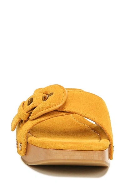 Shop Veronica Beard Davina Slide Sandal In Saffron