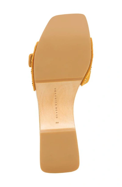 Shop Veronica Beard Davina Slide Sandal In Saffron