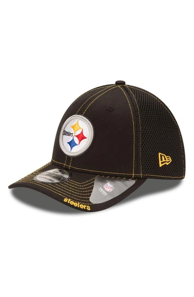 Pittsburgh Steelers Neo 39THIRTY Black New Era Flex Hat