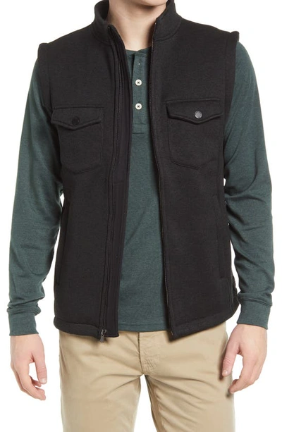 Shop The Normal Brand Lincoln Fleece Vest In Black