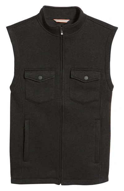 Shop The Normal Brand Lincoln Fleece Vest In Black
