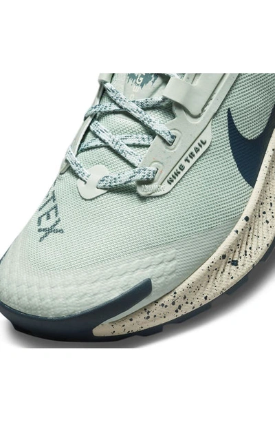 Shop Nike Pegasus Trail 3 Gore-tex® Waterproof Sneaker In Seafoam/ Armory Navy/ Hasta