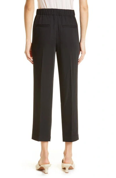 Shop Vince Tapered Pull-on Pants In Black