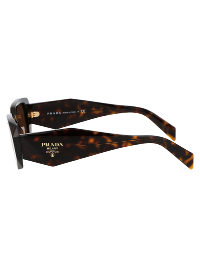 Shop Prada Eyewear Sunglasses In 2au8c1 Tortoise