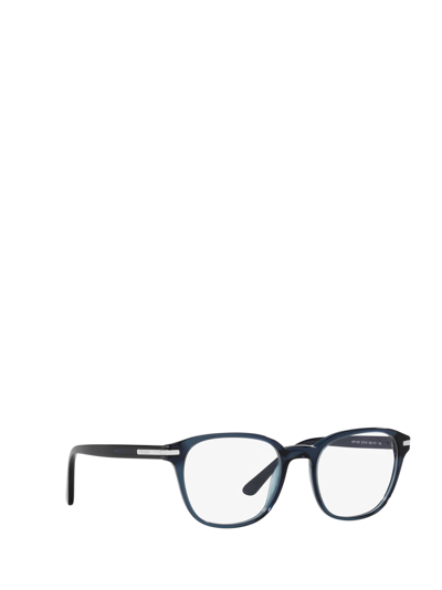Shop Prada Pr 12wv Transparent Blue Glasses
