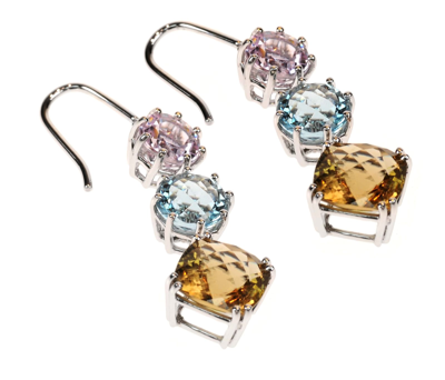 Shop Lo Spazio Jewelry Lo Spazio Beryl Earrings In Multicolor