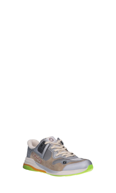 Shop Gucci Sneakers In Silver