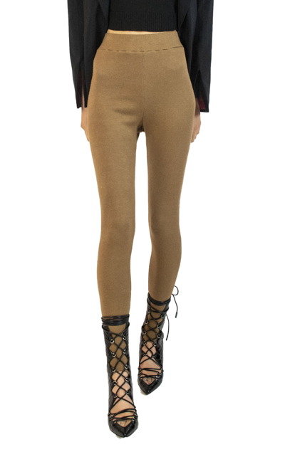 Sara Battaglia Basic Leggings In Camel