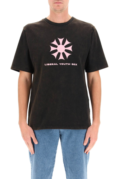 Shop Liberal Youth Ministry Liberal Youth Sex T-shirt In Black (black)