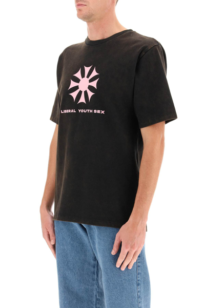 Shop Liberal Youth Ministry Liberal Youth Sex T-shirt In Black (black)