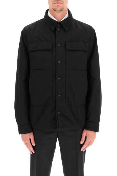 Shop Aspesi Xenon Shirt Jacket In Nero (black)