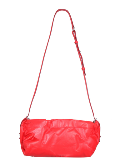 Shop Alexander Mcqueen Mini The Bundle Shoulder Bag In Rosso