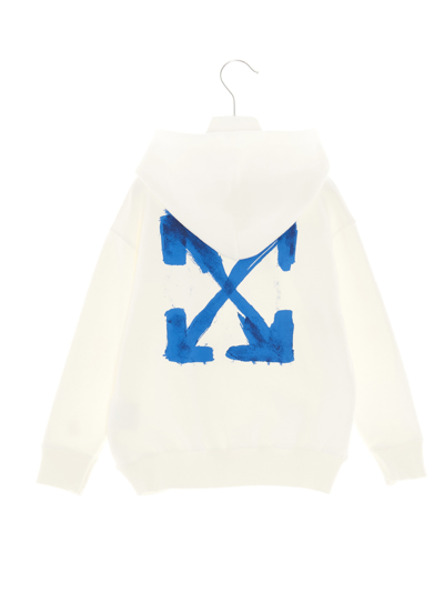 Shop Off-white Off Leaf Hoodie In White