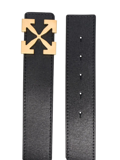 Off-White Arrow Calf Leather Belt - Bergdorf Goodman