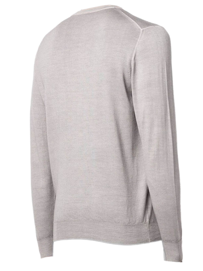 Shop Fedeli Light Grey Merino Wool Sweater In Grigio