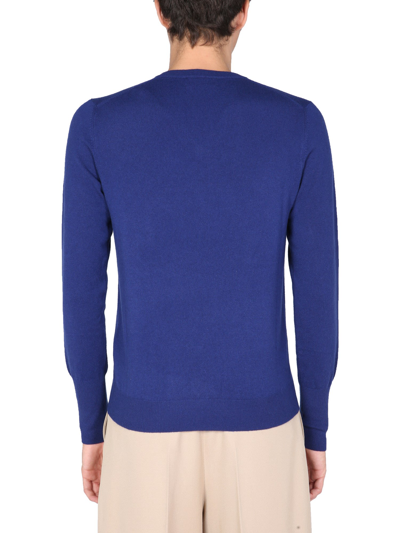 Shop Ballantyne V-neck Sweater In Blu