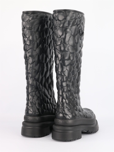 Shop Valentino Atelier 03 Rose Edition Rubber Boots In Black