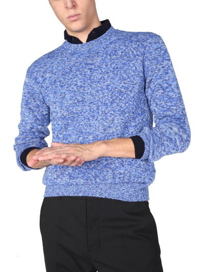 Shop Ballantyne Crew Neck Sweater In Azzurro