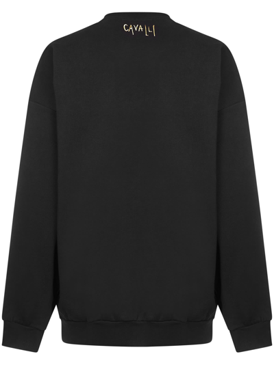 Shop Roberto Cavalli Sweatshirt In Black