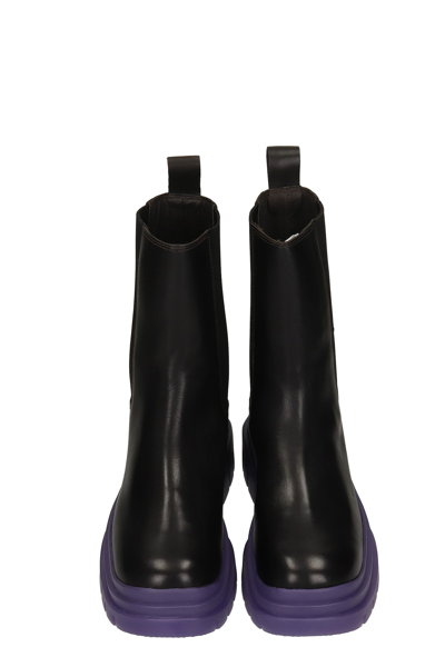 Shop Ash Storm Combat Boots In Black Leather