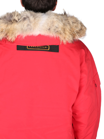 Shop Canada Goose Expedition Parka In Rosso