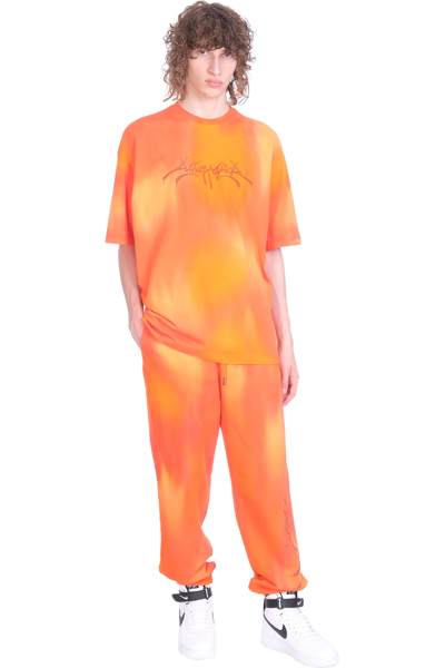 Shop Daily Paper T-shirt In Orange Cotton