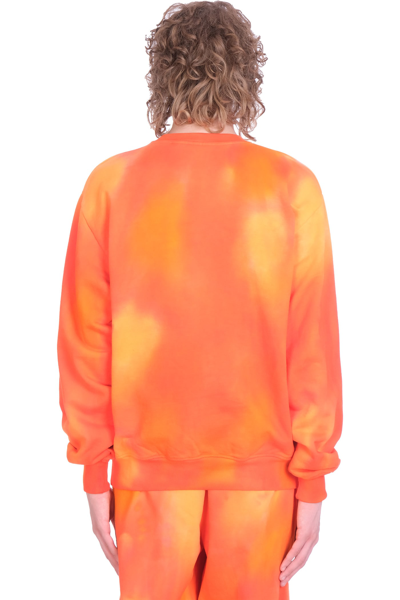 Shop Daily Paper Sweatshirt In Orange Cotton