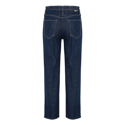 Shop Mother Blue Rambler Ankle Jeans In One Wash