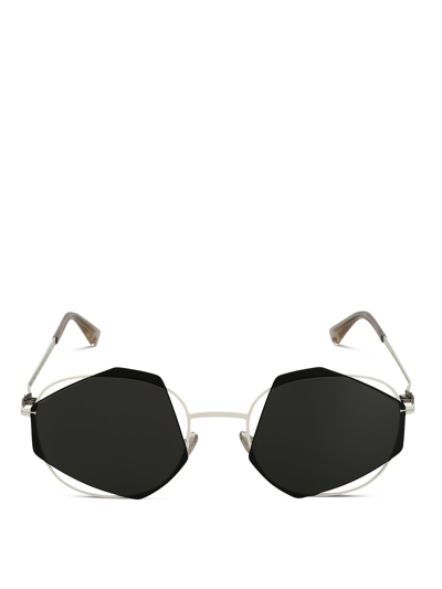 Shop Mykita 10on3h10a In Antiquewhite/black