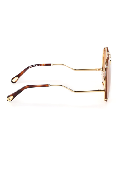 Chloé Chloe Ce145s 38298 - Atterley In Gold/flash Peach/blue