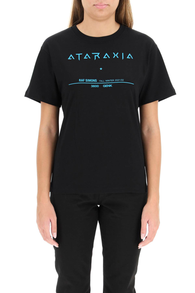 Raf Simons Ataraxia Cotton T-shirt In Black (black)