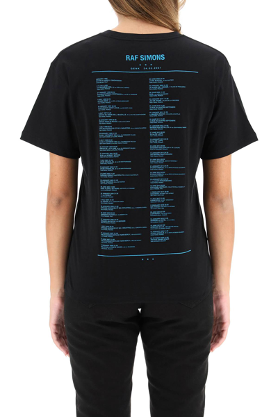 Shop Raf Simons Ataraxia Tour T-shirt In Black (black)