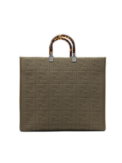 FENDI: tote bags for woman - Sand