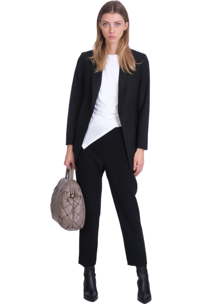 Shop Theory Etiennette Blazer In Black Wool