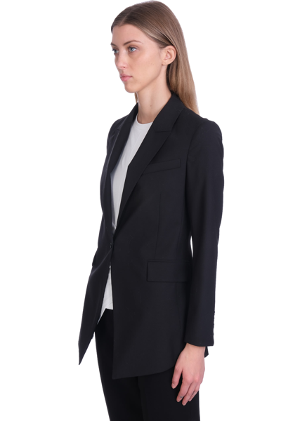 Shop Theory Etiennette Blazer In Black Wool