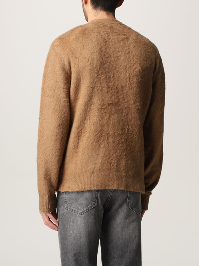 Shop Mauro Grifoni Cardigan Sweater Men Grifoni In Biscuit