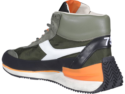 Shop Diadora Equipe Mid Mad Italia Nubuck Sneakers In Green