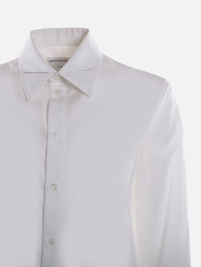 Shop Bottega Veneta Basic Shirt Made Of Cotton In White