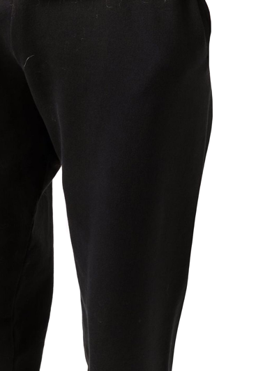 Shop Aries Black Cotton Track Pants In Nero